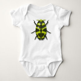 Body Para Bebê Inseto besouro preto verde fofo