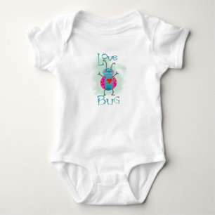 Body Para Bebê Inseto De Amor Com Cabeça De Bebê