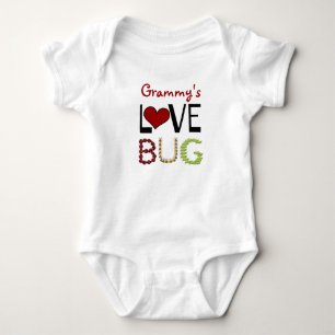 Body Para Bebê Inseto de amor do Grammy, bonito e personalizado!
