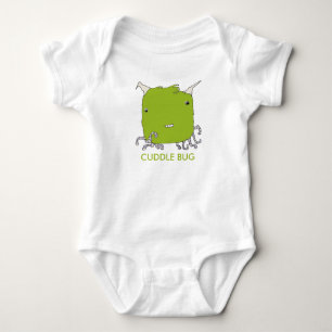 Body Para Bebê Inseto de fecho - Limão