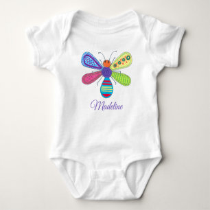 Body Para Bebê Inseto Whimsical Art ama lindos insetos