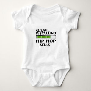 Body Para Bebê Instalando habilidades de Hip Hop