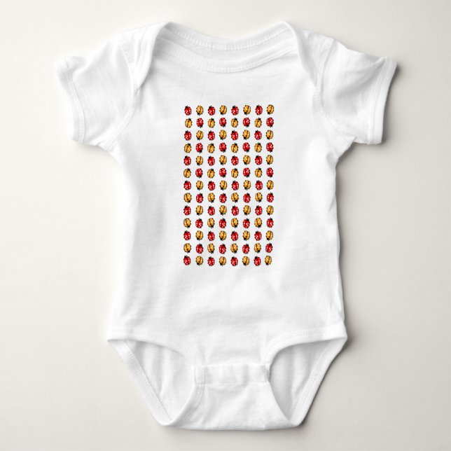 Body Para Bebê Invasão de Marienkäfer (Frente)