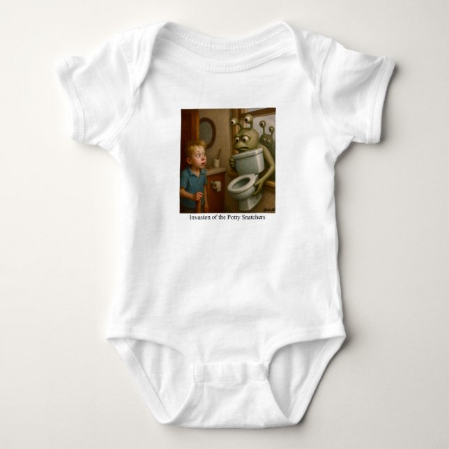 Body Para Bebê Invasion of the Potty Snatchers (Frente)