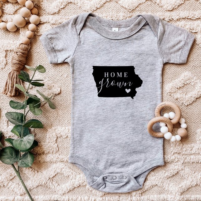 Body Para Bebê Iowa Home Grown State Tee (Criador carregado)