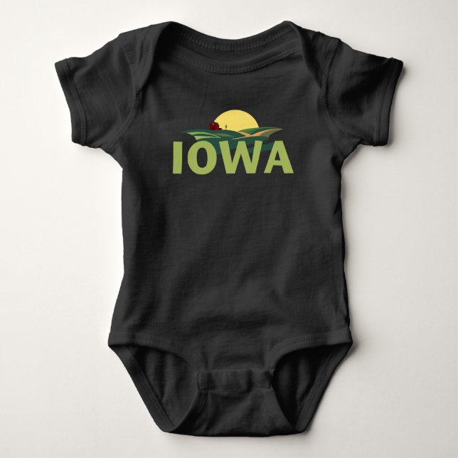 Body Para Bebê Iowa United States of America (Frente)