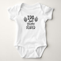 IPA muito na minha Fralda, terno de cerveja recém-