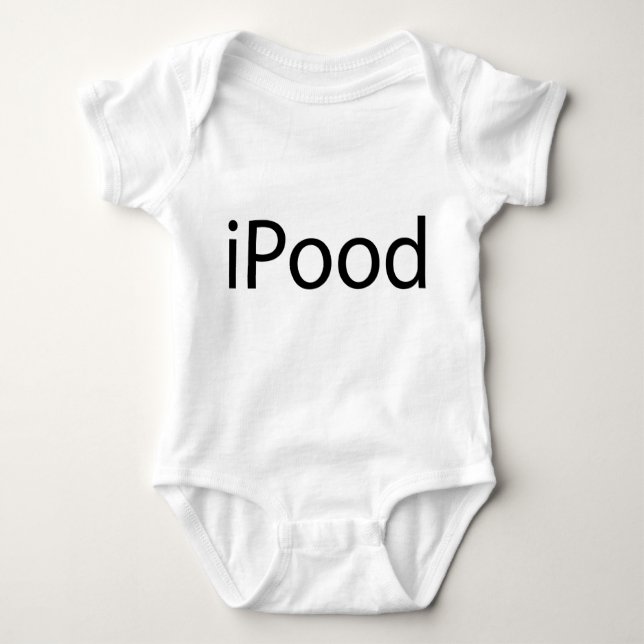 Body Para Bebê iPood/logotipo de Apple (Frente)
