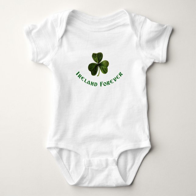 Body Para Bebê Ireland para sempre (Frente)