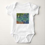 Body Para Bebê Íris por Van Gogh<br><div class="desc">A arte de Vincent van Gogh - pinturas de floral e da natureza - trabalhos de arte da paisagem do Cargo-impressionista</div>