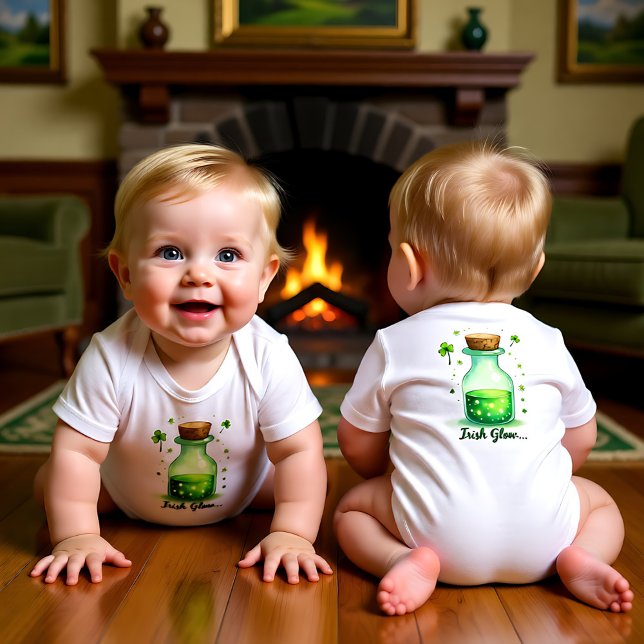 Body Para Bebê Irish Glow –  for Magical Little Munchkins (Irish Glow – for Magical Little Munchkins Baby Bodysuit)