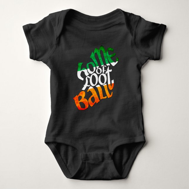 Body Para Bebê Irlanda Lar do Gaelic Futebol Baby Grow (Frente)