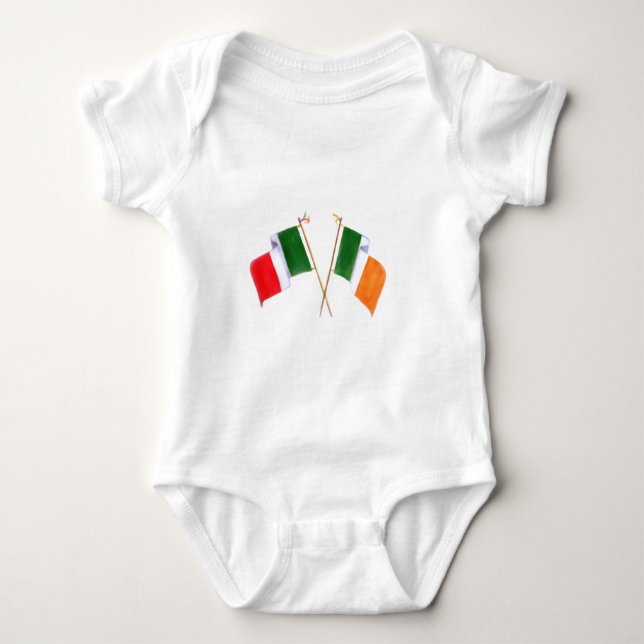 Body Para Bebê Irlandês e italiano (Frente)