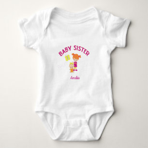 Body Para Bebê Irmã Bebê Personalizada com Irmã Grande