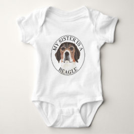 Body Para Bebê Irmã Mais Velha Beagle