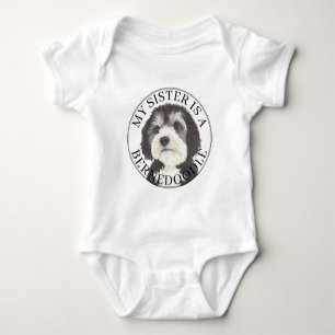 Body Para Bebê Irmã Mais Velha de Bernedoodle