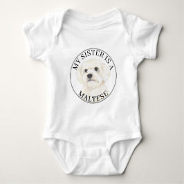 Body Para Bebê Irmã Mais Velha Maltesa