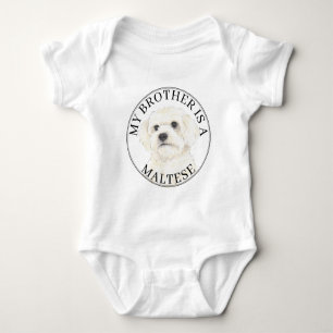 Body Para Bebê Irmão Mais Velho Maltês