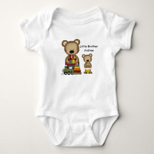 Body Para Bebê Irmãos de Urso de Teddy Coordenando Camisa-T