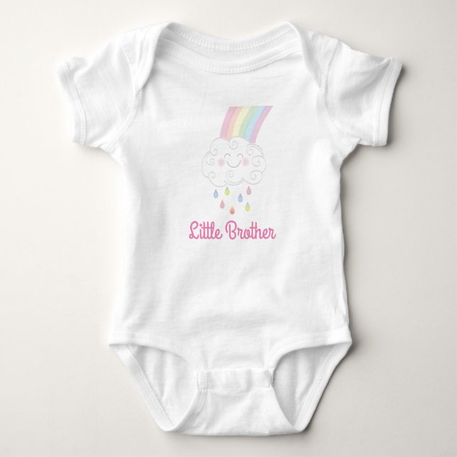 Body Para Bebê Irmãozinho Arco-Íris (Frente)