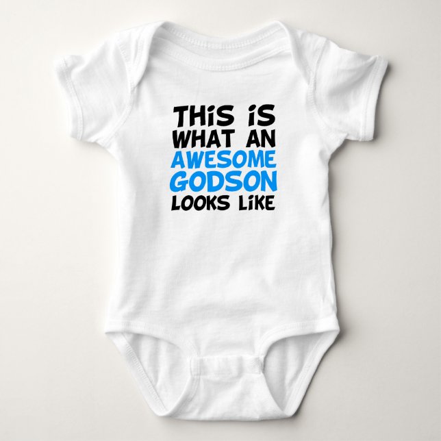Body Para Bebê Isto é que Godson impressionante olha como (Frente)
