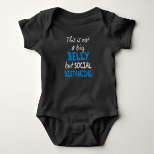 Body Para Bebê Isto não é uma grande barriga, mas um distanciam