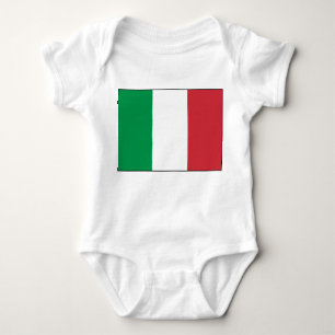 Body Para Bebê Itália - Bandeira Nacional Italiana