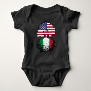 Body Para Bebê Itália Italiano americano EUA Estados Unidos Améri