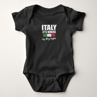Body Para Bebê Itália Onde História Começa Italiano