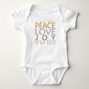 Body Para Bebê I've obteve a paz como um rio