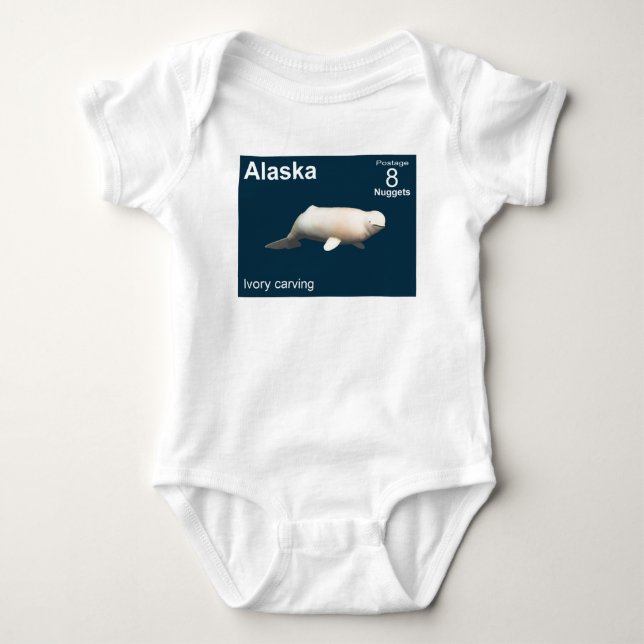 Body Para Bebê Ivory Beluga (Frente)
