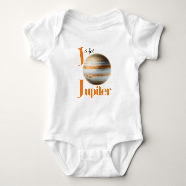 Body Para Bebê J é para o planeta bonito de Jupiter & o design da (Frente)