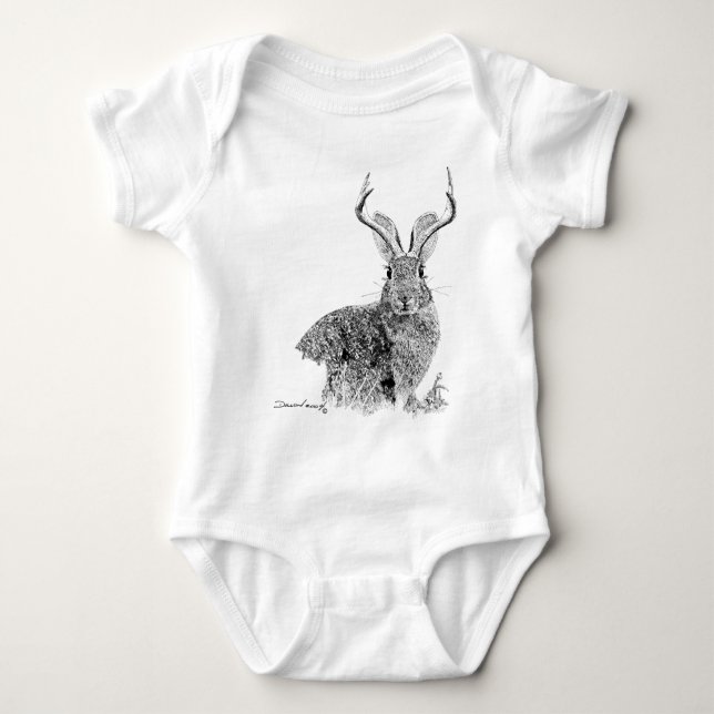 Body Para Bebê Jackalope (Frente)