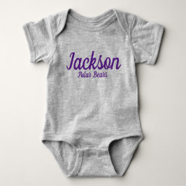 Body Para Bebê Jackson Polar Bears Bebê Belo Fato