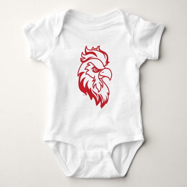 Body Para Bebê Jacksonville State University Gamecocks Red Eagle (Frente)