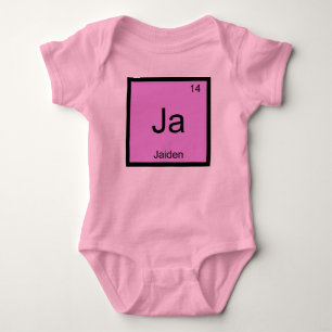 Body Para Bebê Jaiden Nome Química Elemento Tabela Periódica