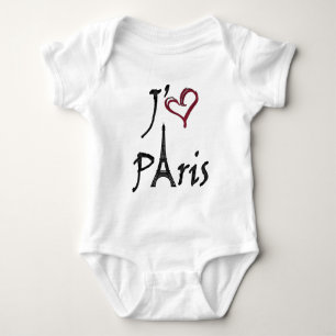 Body Para Bebê j'aime Paris