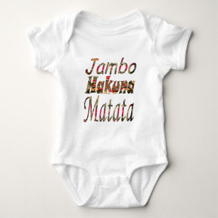 Body Para Bebê Jambo! Hakuna Matata