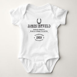 Body Para Bebê James Intveld Horseshoe Est. 1959