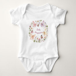 Body Para Bebê Jardim Caprichoso Borboleta Chuvada de Bebê Presen