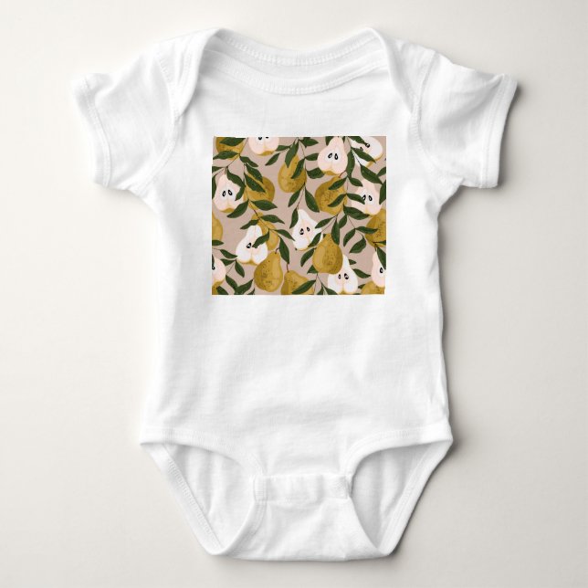 Body Para Bebê Jardim da Flor: Florais Pequenos Cute (Frente)