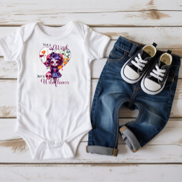 Body Para Bebê Jardim Roxo Florido