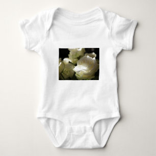 Body Para Bebê Jardins de Destino de Rosa Branca Floral