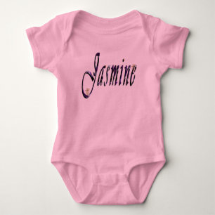 Body Para Bebê Jasmine, Nome, Logotipo, Bodysuit Rosa Bebê Tutu