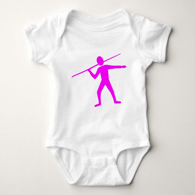 Body Para Bebê Javelin Trower - Magenta (Frente)