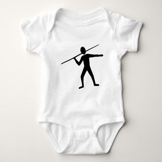 Body Para Bebê Javelin Trower - Preto (Frente)