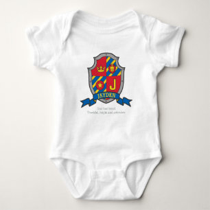 Body Para Bebê Jayden J - nome da letra que significa crest caval