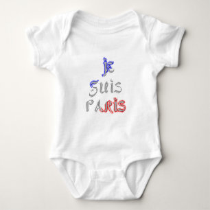 Body Para Bebê Je Suis Paris Eu amo Paris