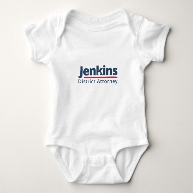 Body Para Bebê Jenkins para o fiscal do distrito caçoa o Romper (Frente)