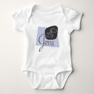 Body Para Bebê Jerry Black e Blue Script